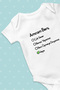 Baby Body My Uncle Loves Me Very Much 100% Cotton Breathable Fabric - 6