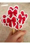 20 Pieces Pink Bow Cake Toothpicks 5cm Cupcake Cake Decoration Cookie Engagement Promise Cocktail Bride To Be - 7