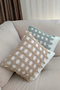 Knitted, Zippered, Handmade Decorative Pillow and Throw Pillow Cover with White Fabric Cover - 9