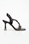 Women's Stone Detailed Thin Heeled Evening Dress Shoes - 3
