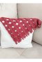 Knitted Decorative Pillow & Throw Pillow Cover with White Fabric Cover - 3