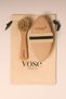 Set of 2 Natural Horsehair Cellulite (Lotus) + Face Brush - 6