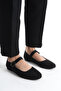 Women's Strappy Oval Toe Casual Ballet Flats Laura Black - 4