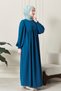 Balloon Sleeve Loose Hijab Dress Aerobin Ayrobin Fabric Prayer Dress Umrah Hijab Dress Mother Dress - 3