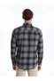 Lcwaikiki Classic Plaid Regular Fit Long Sleeve Plaid Gabardine Men's Shirt (W4) - 5