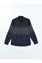 Lcwaikiki Classic Navy Blue Regular Fit Long Sleeve Gabardine Men's Shirt - 5