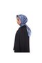 Twill Silk Scarf - Frame - Metallic Blue
