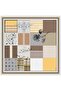 Grey Yellow Twill Silk Scarf - Nostalgia 8303-37 - 6