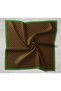Twill Silk Scarf - 11393-49 Bitter Coffee Green - 7
