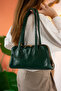 Mona Green Long Handle Baguette Hand and Shoulder Women's Bag