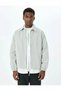 Cotton Denim Jacket with Snap Button Pocket Detail - 3