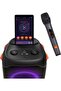 Party Box 110 and Wireless Microphone Bundle Speaker and Microphone with LED Light Effect, 160W - 3
