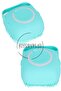 Bath Shower Loofah Sponge with Shampoo Reservoir Silicone Dirt Remover Brush Pouch - Face Brush - 4