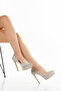 Women's Pointed Heeled Closed Evening Dress Shoes - 4