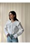 Design Lace Baby Collar Shirt Women's White - 6