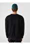 Xside black crew neck long sleeve Printed men's sweatshirt - 4