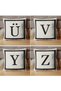 Letter Cushion Cover - Letter K - Gift Decorative Cushion Cover 43 X 43 cm Cream-Black - 8