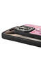 iPhone 15 Pro Max - Case Shining Embossed Iconic Figure Amas Silicone Cover - Pink - 4