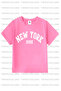 New York Printed 3-Pack Pink-Light Blue-Purple Girls T-Shirt - 2