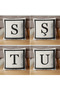 Letter Cushion Cover - Letter O - Gift Decorative Cushion Cover 43 X 43 cm Cream-Black - 7