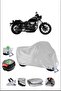 Yamaha Xv950 Rear Bag Lock Compatible Waterproof Motorcycle Tarpaulin-Gray