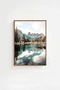 3 Piece Brown Real Wood Framed Painting Set - Model 1 - 4