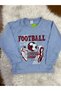 Male Child Long-Sleeve Top and Long Bottom 2 Pieces Pajamas Set 100% Cotton Football Themed - 3