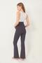 Smoked High Waist Maternity Spanish Leg Women's Leggings - 2