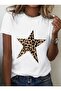 Leopard patterned Printed Oversized loose boyfriend t-shirt 5