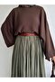 Khaki Women's Crush Skirt - 5