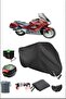 أسود HONDA ST 1100 PAN EUROPEAN BACKPACK LOCK متوافق مع القماش المشمع المقاوم للماء (دراجة نارية)