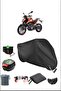 Black Ktm 125 Duke Rear Bag Lock Compatible Waterproof Canvas (Motorcycle)