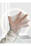 Pc Paris Susanne White Patterned Mesh Stylish Modern Pantyhose