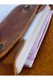 Genuine Leather Palm Card Holder, Real Leather Minimal Card Holder, Double Snap Card Holder, Unisex Card Holder - 4