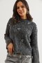 Women's Anthracite Bow Detailed Raised Knitwear Sweater Kzk- 19000960 - 4