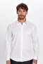 Men's Modern Fit Slim Fit Cotton Easy-Iron Dobby White Shirt - 3