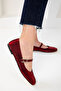 Claret Red Women's Ballerinas 20233 - 6
