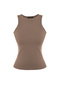 Vizon Pamuklu Halter Yaka Fitted/Vücuda Oturan Esnek Örme Atlet TWOSS23AL00069 - 6