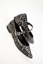 Black Snake Women's Ballerinas 20232 - 4