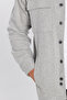 Men's Relax Fit Relax Cut Pocket Straight Flap Lapel Gray Coat Shirt - 3
