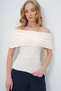 Women's Ecru Madonna Collar Sleeveless Knitwear Blouse Alc-X13602 - 4