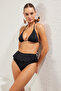 Black Triangle Storm High Waist Regular Bikini Set Tbess25Bt00044 - 2