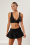Siyah Normal Bel Etek Bikini Altı TBESS25BA00021