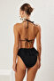 Black Triangle Storm High Waist Regular Bikini Set Tbess25Bt00044 - 5