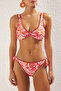 Şal Desen Nakışlı Regular Normal Bel Bikini Altı TBESS23BA00232 - 3