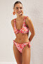 Çizgili Nakışlı Üçgen Kaplı Bikini Üstü TBESS23BU00256