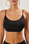 Siyah Bralette Kaplı Bikini Üstü TBESS25BU00030 - 4