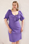 Purple A-Line Mini Woven Dress Tbbss24Ah00017 - 2