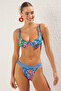 Çiçek Desenli Regular Normal Bel Bikini Altı TBESS21BA0016 - 2