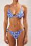 Etnik Desenli Üçgen Kaplı Bikini Üstü TBESS20BU0268 - 4